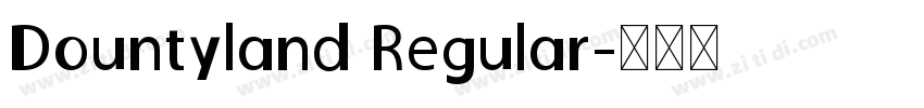 Dountyland Regular字体转换